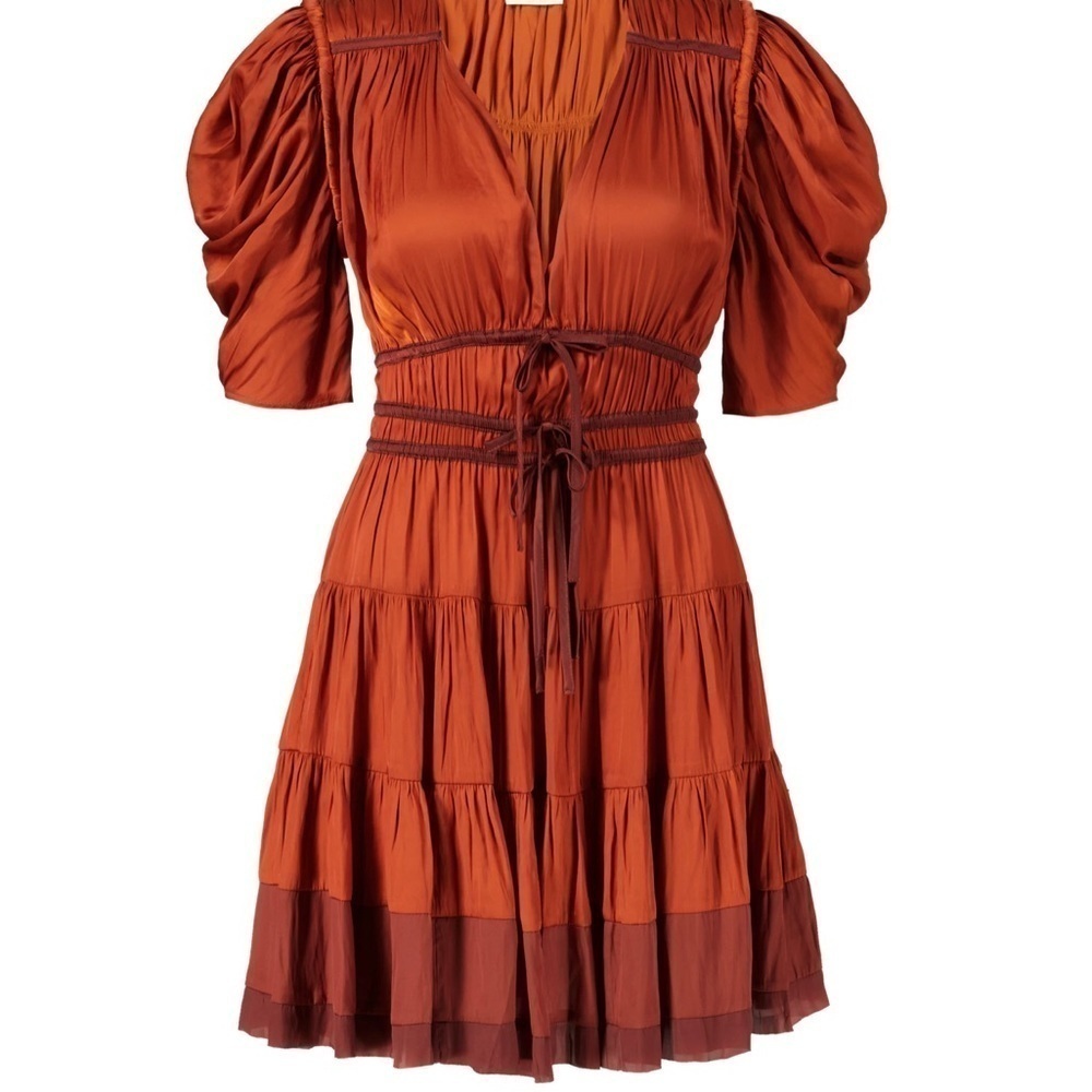 ULLA JOHNSON Azaria Dress in Agate 2 - Picture 8 of 13